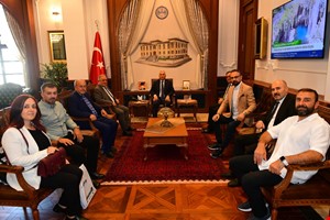 DKİB HEYETİNDEN TRABZON VALİSİ AZİZ YILDIRIM'A HAYIRLI OLSUN ZİYARETİ